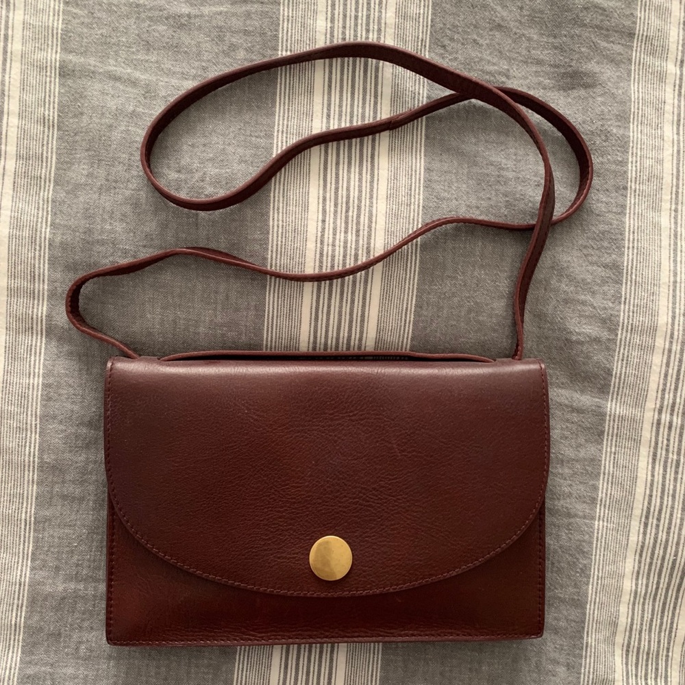 Madewell Slim convertible bag (Dark Cabernet)